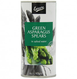 Epicure Green Asparagus Spears In Salted Water  Tin  425 grams